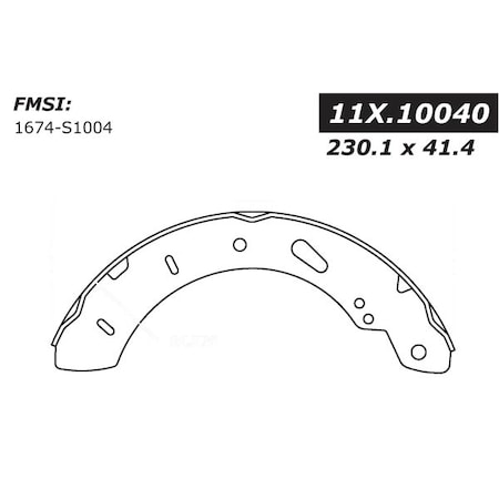 Centric Parts Centric Brake Shoes, 111.10040 111.10040